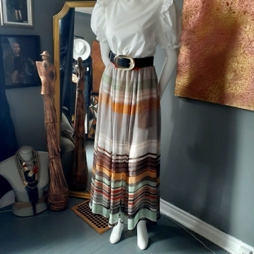 Guess By Marciano Chiffon Maxi Skirt